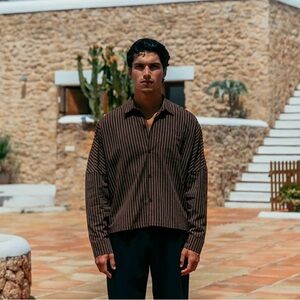 Cropped Button Down Shirt